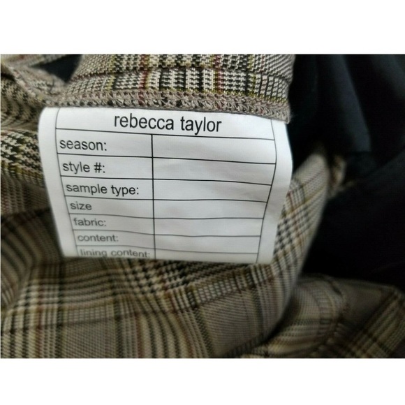 NWOT Rebecca Taylor Shorts XS-S Plaid Bermuda - Picture 3 of 7